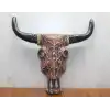 Ahşap Duvara Asmalı Bufalo Kafası
