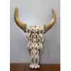 Ahşap Duvara Asmalı Bufalo Kafası