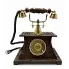 Ahşap Ve Pirinç Nostaljik Masa Telefonu Af931
