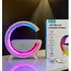 Akıllı Masa Lambası Hoparlör Led Işık & Kablosuz Şarj Alk2289