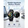 Akıllı Saat Amoled Ekran Bluetooth Bağlantılı Sesli Görüşme Nabız Ölçer