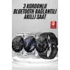 Akıllı Saat Amoled Ekran Bluetooth Bağlantılı Sesli Görüşme Nabız Ölçer