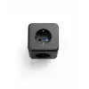 Akım ve Voltaj Korumalı Küp Priz 3 USB Destekli