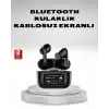 Aktif Gürültü Engelleme (ANC) Kablosuz Bluetooth Kulaklık – Dijital Ekranlı, Dokunmatik ve Uzun Pil Ömürlü
