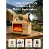 Alev Efektli Güneş Enerjili Lamba – Su Geçirmez