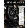 Amoled Ekran 3 Kordonlu Akıllı Saat 5.0 Bluetooth Bağlantılı Android ve İOS Uyumlu