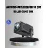 Android Projeksiyon Game Box – 1280x720p HD Çözünürlük, Bluetooth,HDMI ve USB Girişli