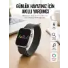 Android ve İOS Uyumlu Uyku ve Sağlık Takibi Yapabilen 3 Kordonlu Akıllı Saat