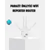 Antenli WiFi Repeater 300m2 Kapsama Alanı WPA3 Güvenlikli