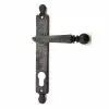 Antika Tarz Dekoratif Pirinç Misket Wc Banyo Kapı Kolu - 245x34 Mm, Oksit