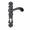 Antika Tarz Dekoratif Pirinç Okyanus Yale Kapı Kolu - 230x46 Mm, Oksit