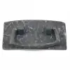 Antika Tarz Dekoratif Pirinç Otantik Dövme Kapı Kulbu - 45x90 Mm, Oksit