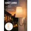 Ayarlanabilir Soket Lamba Gece Okuma Işığı