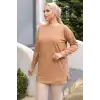 Yeni Stil Bej Arma Detay Tunik 10020