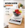 Beyaz Plastik Dijital Mutfak Tartısı – 24x16.8x1.5cm