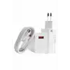 Beyaz Ultra Plus Hızlı Şarj Seti Şarj Adaptörü ve Kablosu 67W
