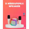 Bluetooth 5.0 Destekli Kablosuz Karaoke Hoparlör