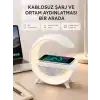 Bluetooth 5.0 Hoparlör – Kablosuz Şarj, RGB Gece Lambası ve FM Radyo