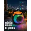 Bluetooth 5.0 Hoparlör – RGB Işıklı, Güçlü Bas ve 360° Surround Ses