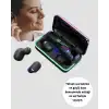 Bluetooth 5.1  Kulaklığı LED Ekranlı Powerbank Kulaklık