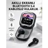 Bluetooth 5.4 Kulaklık – Gürültü Engelleme ve Akıllı Ekranlı Şarj Kutusu
