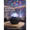 Bluetooth Hoparlörlü RGB Disko Işığı Müzikli Parti Lambası USB TF Kart Destekli