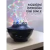 Bluetooth Müzikli Disko Işığı RGB Parti Projektörü Dahili Hoparlör USB Micro SD Destekli