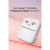 C9 Pembe Mini Yazıcı Taşınabilir Termal Yazıcı Kablosuz Bağlantı AP Kontrol Cep Yazıcısı