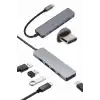 Çevirici Dönüştürücü Adaptör Macbook 3 In 1 Type-C To Hdmı USB 3.0