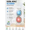 Çift Başlıklı Sprey Fan Nemlendirici Ve Renkli Led Işıklı Beyaz