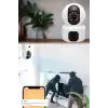 Yosee Uygulama Çift Kameralı Wifi Bağlantılı Gece Görüşlü Ev Tipi Güvenlik Kamerası