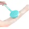 Çift Taraflı Silikon Uzun Saplı Banyo Fırçası