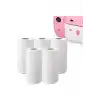 Çocuk Kamera Baskı Kağıdı, 5’li Rulo 57x25mm Çekirdekli Fotoğraf Baskı Termal Kağıt Rulo