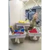 Çok Amaçlı Saklama Organizer Kutu Kare Keçe Sepet (3 Boy)