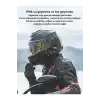 D2-6x 1000m Mesafeli 6 Kanallı İntercom Bluetooth Motosiklet Kask Kulaklığı İntercom Kulaklık