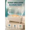 Dekoratif Hava Nemlendirici ve Aromaterapi Difüzörü 280 ML Yağmur Efektli Renkli LED Işıklı