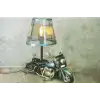 Dekoratif Metal Polis Motosikletli Abajur