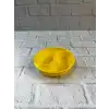 Dekoratif Sarı Çerezlik Kase 4’lü Set 3x12 cm