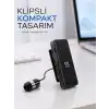 Dijital Ekranlı Bluetooth Kulaklık Tek Kulaklıklı Klipsli Kompakt Tasarım