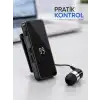 Dijital Ekranlı Bluetooth Kulaklık Tek Kulaklıklı Klipsli Kompakt Tasarım