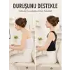Dik Duruş ve Postür Korsesi Ayarlanabilir Çapraz Lastikli Sırt Bel Desteği