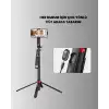 Dikey ve Yatay Çekim Destekli Selfie Stick Tripod