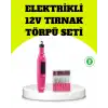 Elektrikli Manikür Pedikür Törpü Seti 6 Başlıklı