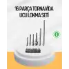 Ergonomik 16 Parça Bits Tornavida Uç ve Adaptör Seti