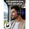 Ergonomik Konforlu Kablosuz Kulak Üstü Bluetooth Kulaklık Yeni Nesil