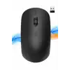 Ergonomik Tasarım Kablosuz Siyah Mouse Hassas Uzun Ömürlü