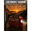 Eskitme Nostalji Tasarımlı Bluetoothlu Nostalji Radyo Ahşap Nostaljik Görünümlü