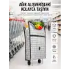 Geniş Hacimli Tekerlekli Pazar Çantası Dayanıklı ve Ergonomik