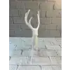 Geyik Figürü Beyaz Modern Salon ve Raf Dekoru