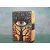 Göz Tasarımlı Deri Defter